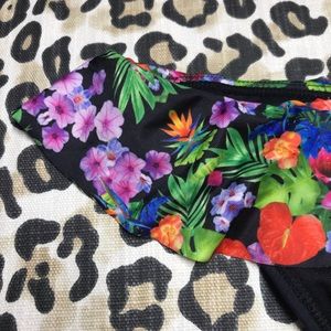 Tropical Floral Skirted Bikini Bottom